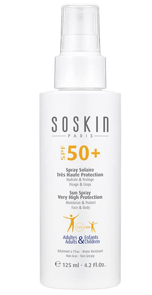 მზისგან დამცავი სპრეი მთელი ოჯახისათვის SPF 50+ - სოსკინი